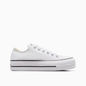 White Platform Converse